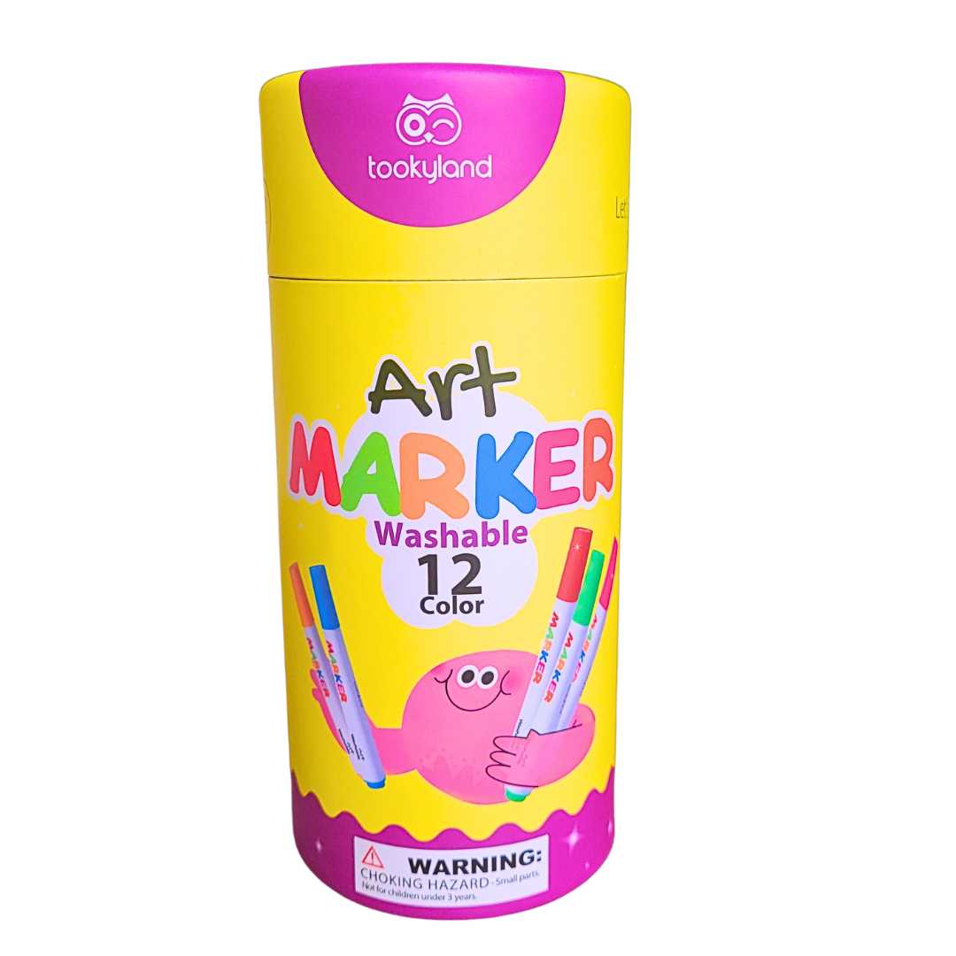 Marcadores Lavables - 12 Colores