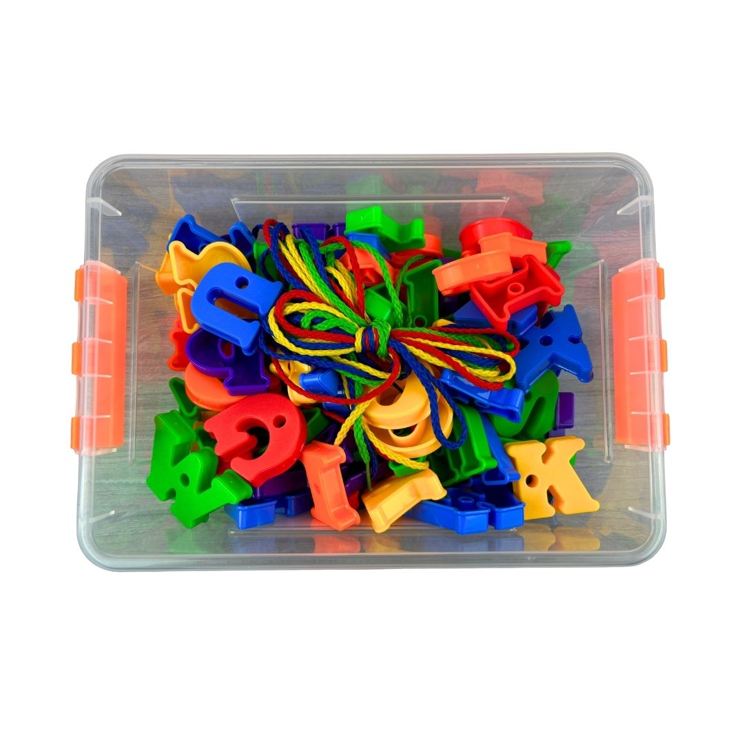 Letras del Alfabeto para Enhebrar - 4 sets / 104 piezas