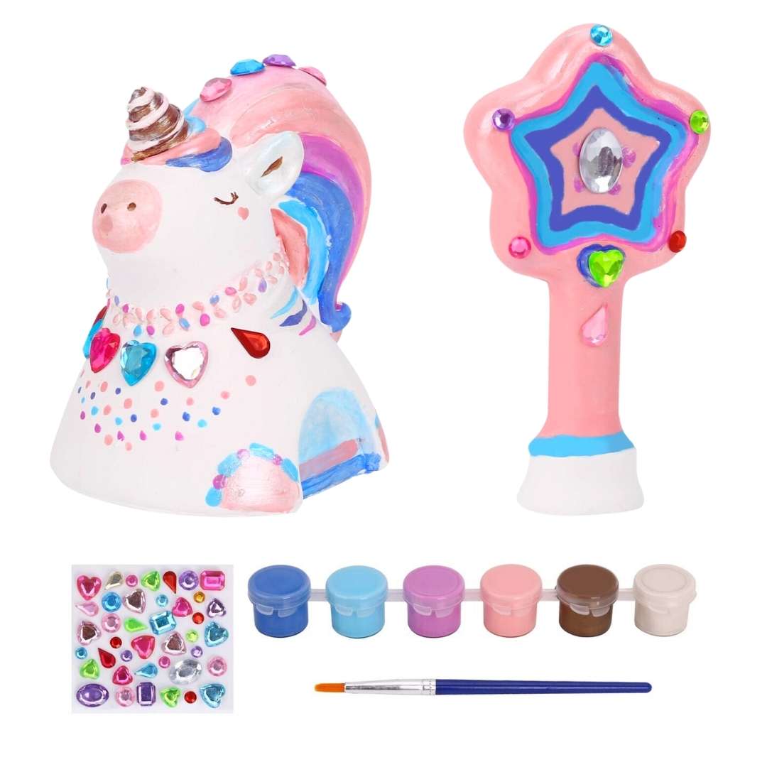 Kit de pintura de unicornio de yeso
