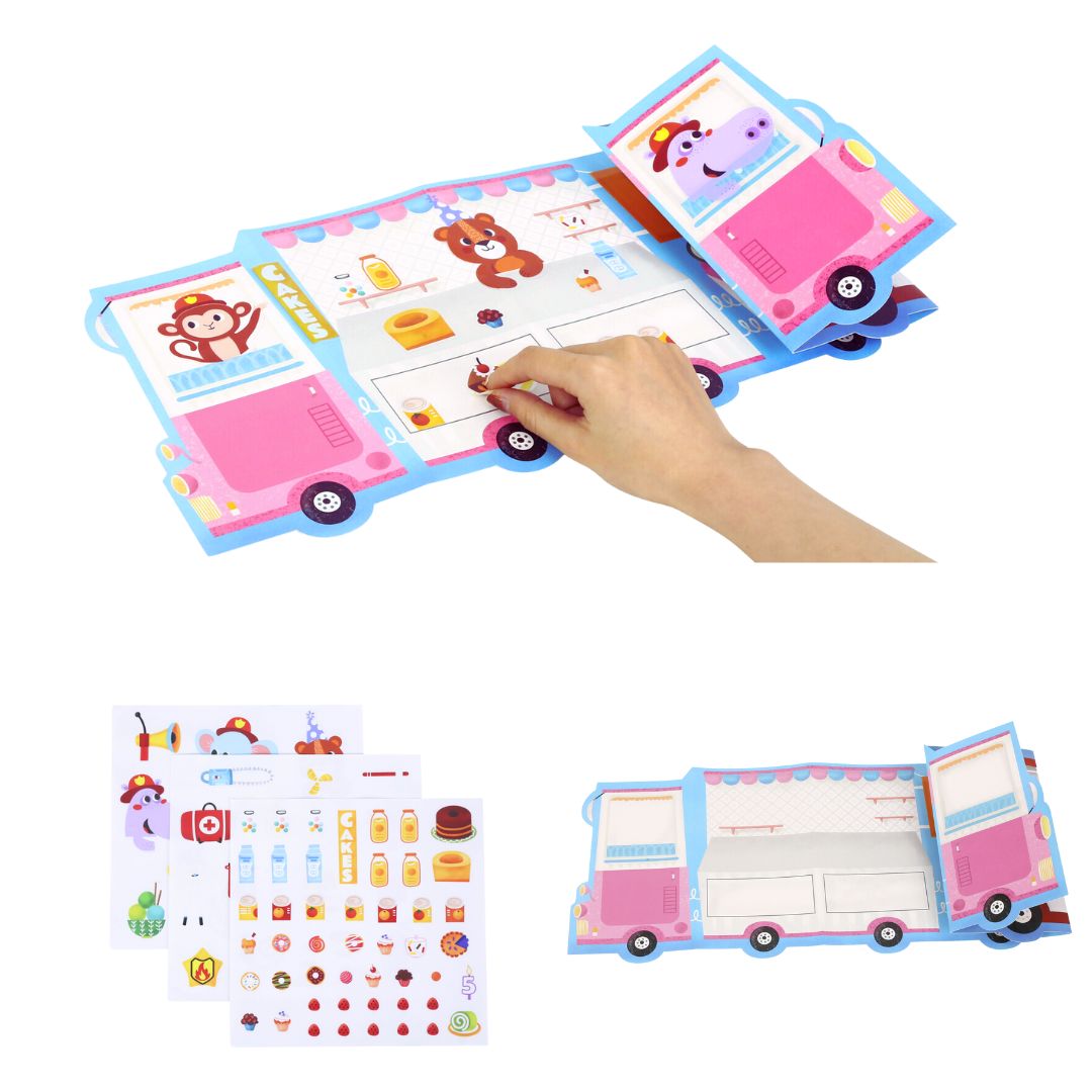 Bloc de actividades con stickers reutilizables