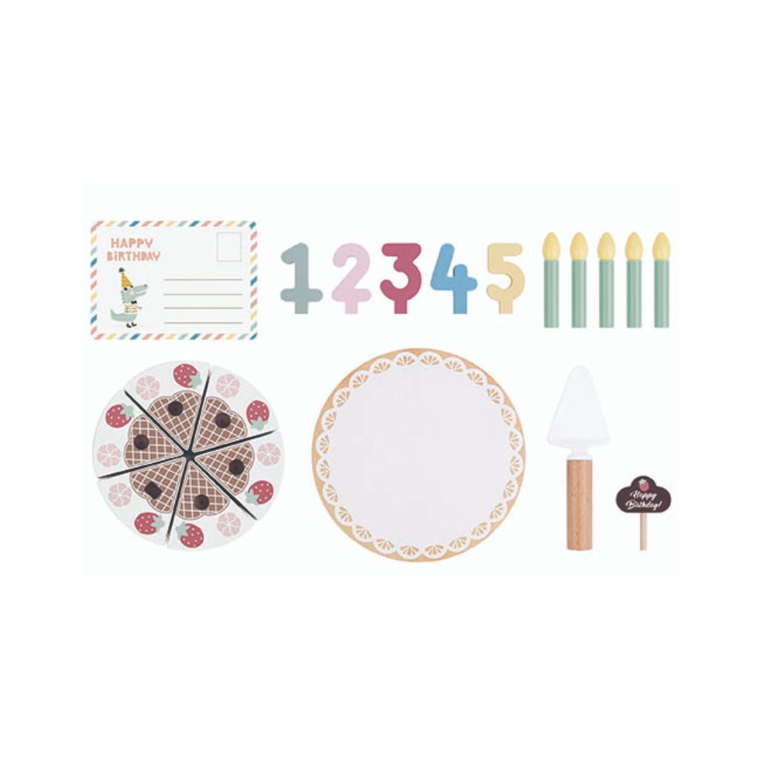 Pastel de cumpleaƱos de madera - Imagen 2