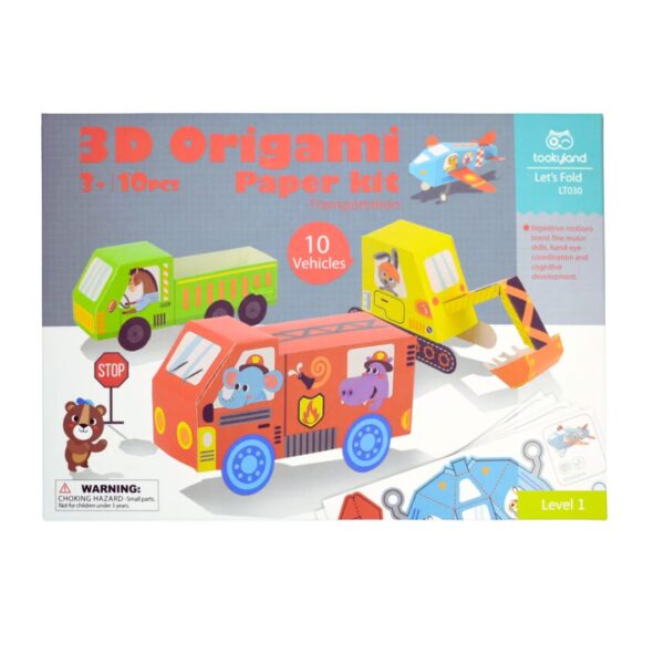Kit de origami 3D - Transportes - Imagen 2