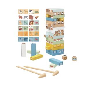 Juego de Apilar de animales (color pastel)