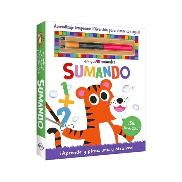 Libro Sumando – Pinta con agua