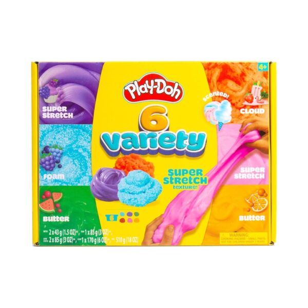 6 Play Doh Multi Olores