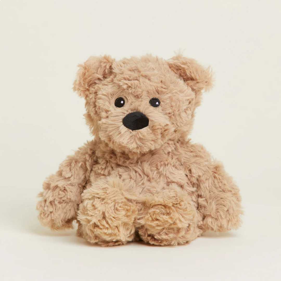 Osito Café Rizado - Peluche térmico Junior