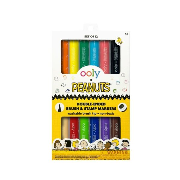 Marcadores con Doble Punta y Sellos OOLY x Peanuts (Set de 6 / 12 colores) - Imagen 2