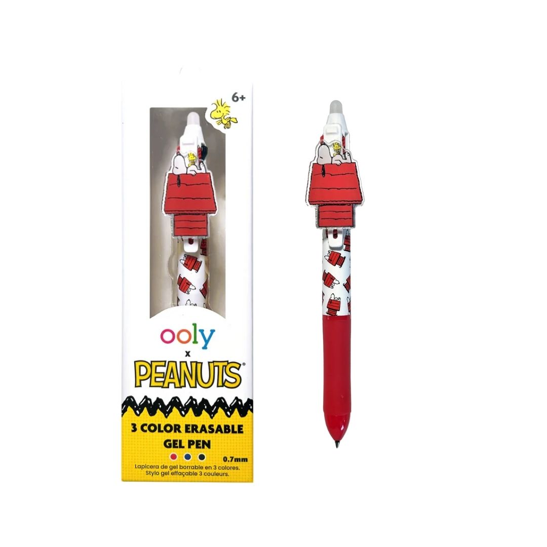 Lapicero Borrable de 3 Colores OOLY x Peanuts (1 pieza)