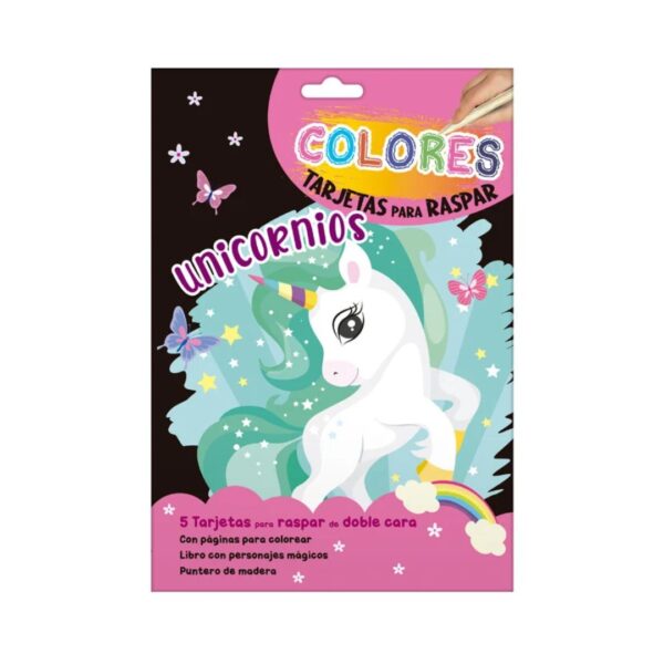 Unicornios - Tarjetas para raspar
