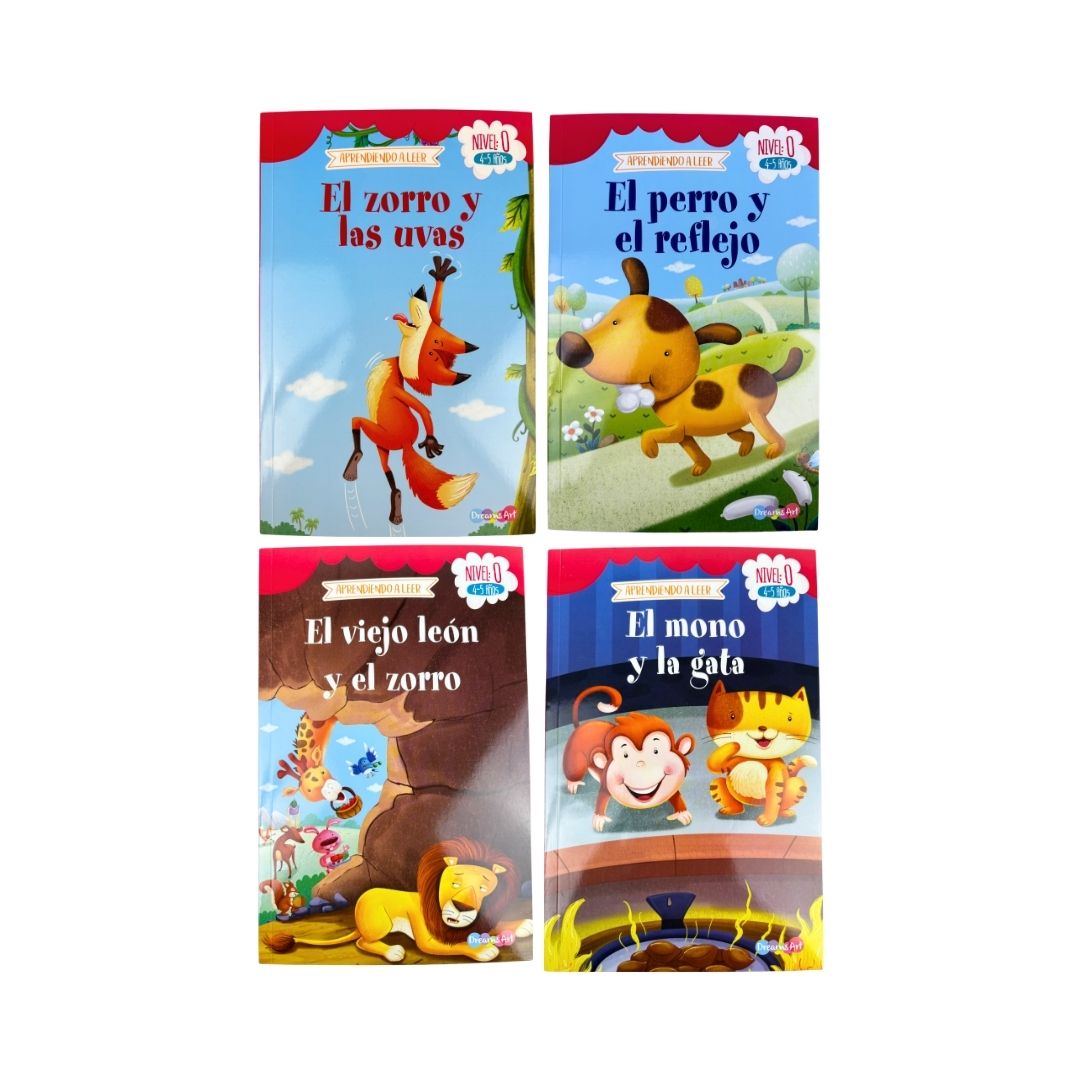 Aprendiendo a leer Nivel 0 (zorro,perro, el mono y el vijeo león)
