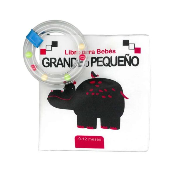 Libro de tela Blanco / Negro de Grande o  Pequeño