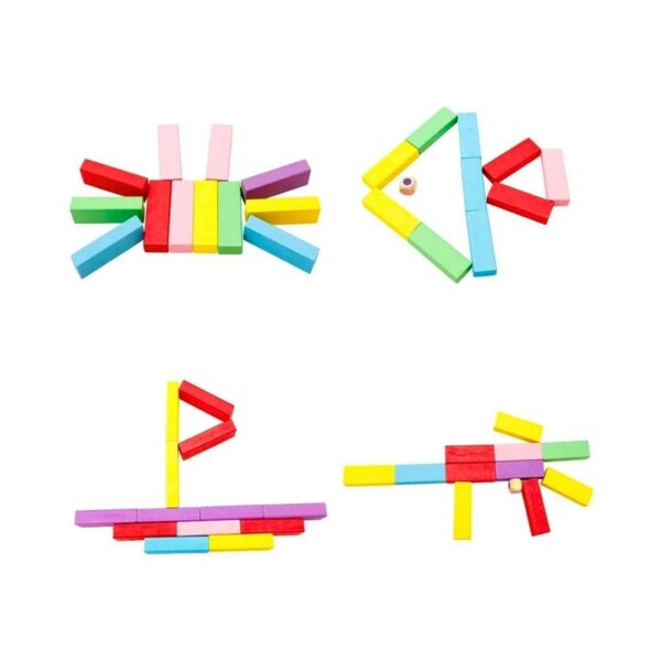 Jenga de Colores 54 Piezas - Imagen 3