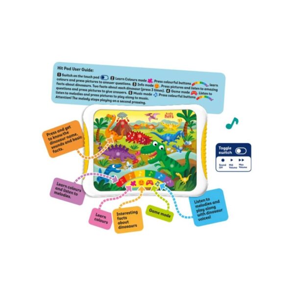 Tableta Electrónica Amigos Dinosaurios - Inglés - Imagen 3