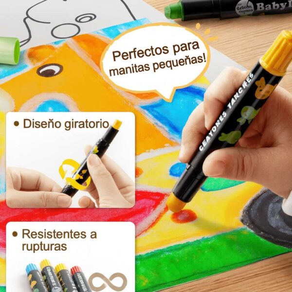 Crayones de seda Baby Roo - 36 colores - Imagen 2