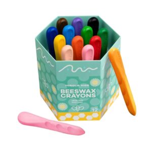 Crayones de Cera de abeja de fácil agarre - 12 colores