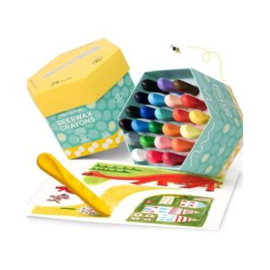 Crayones de Cera de abeja de fácil agarre - 24 colores