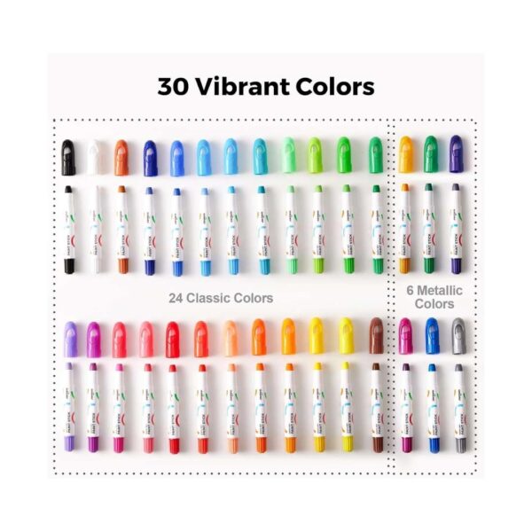 Barras de tempera sólida - 30 Colores - Imagen 3