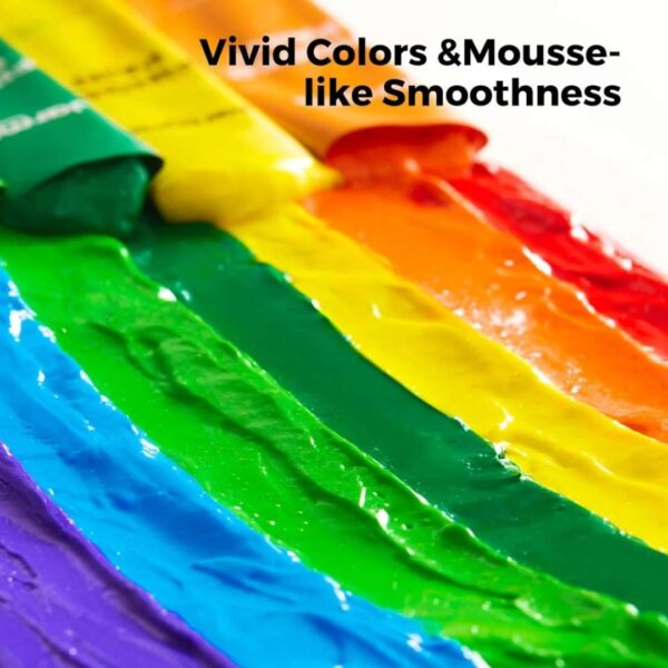 Pintura de dedos en tubos de 15ml, 48 piezas - 12 colores - Imagen 4