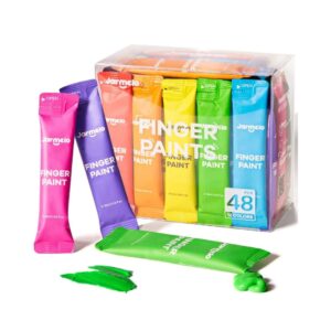 Pintura de dedos en tubos de 15ml, 48 piezas - 12 colores