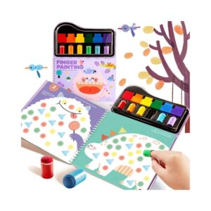Libro para pintar con dedos y sellos - gato