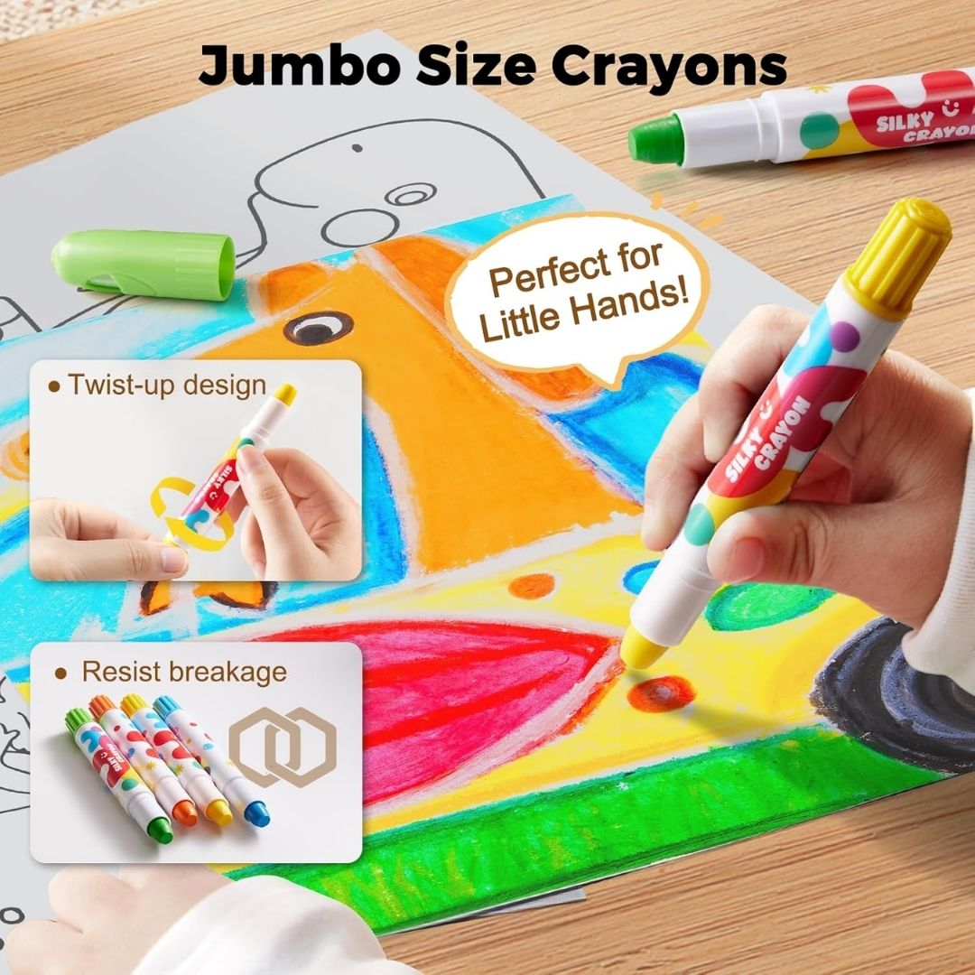 Crayones de seda Baby Roo - 24 colores - Imagen 5