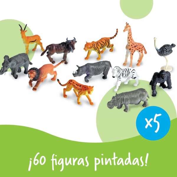 Animales de Jungla para contar - set de 60 - Imagen 4