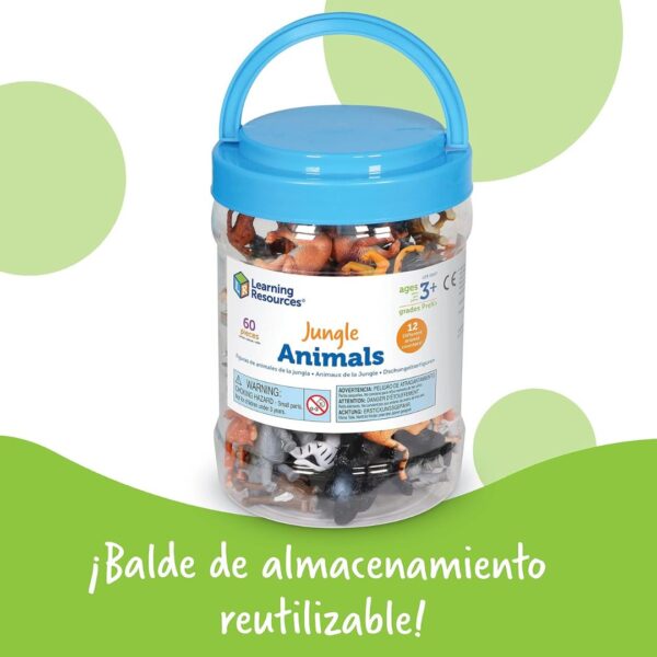 Animales de Jungla para contar - set de 60 - Imagen 3
