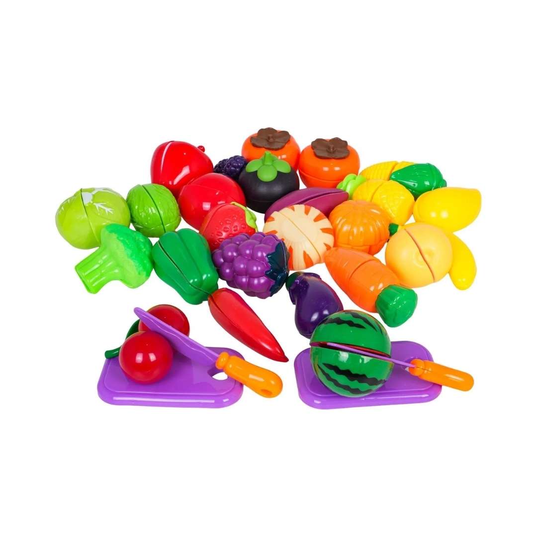 Frutas y Verduras para Clasificar y Cortar - 34 pcs - Imagen 2