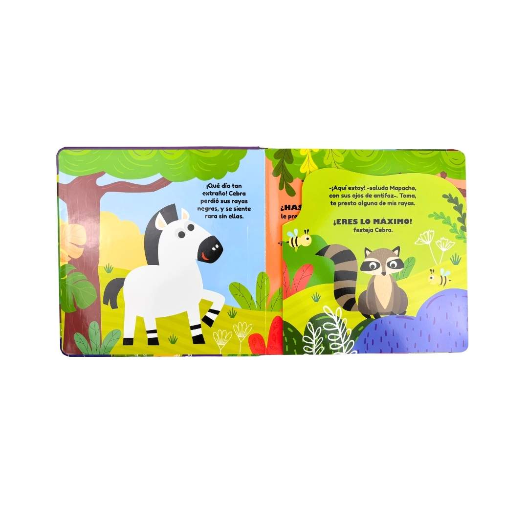 ¿Donde Estan mis Manchas, Escamas, Rayas y Dientes? Libros Desplegables - Imagen 4