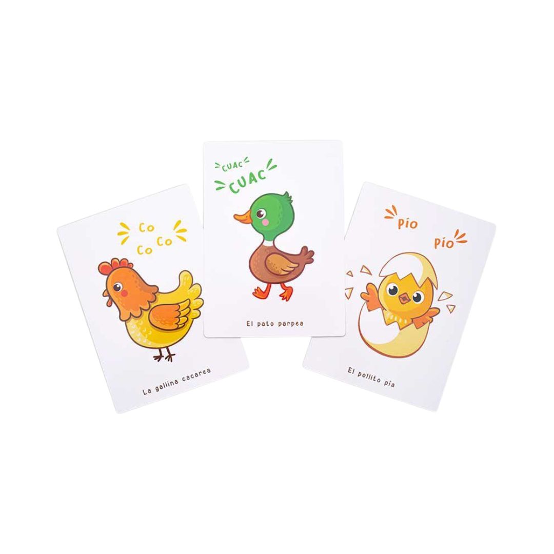 Flashcards Mis Primeros Sonidos de Animales de Onomatopeyas - Imagen 3