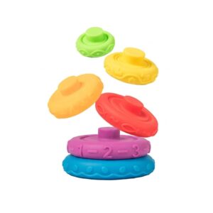 PIRAMIDE APILAMIENTO CON TEXTURAS - BABY SOFT SENSORY STACKER