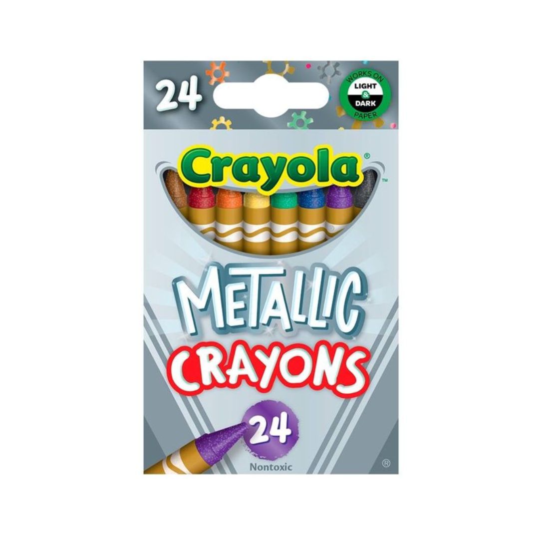 Crayones de Cera Metalicos 24 colores Crayola