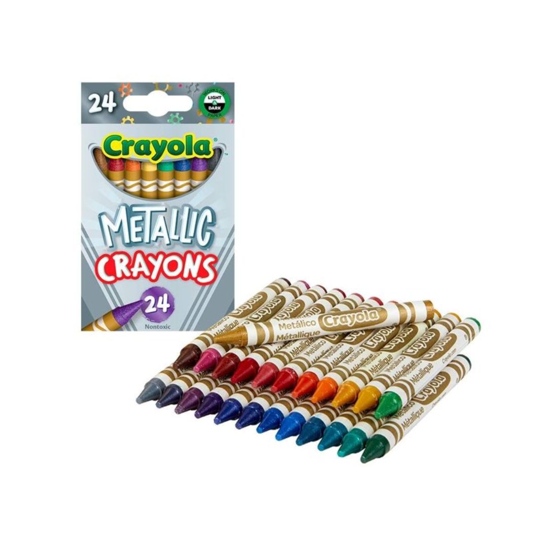 Crayones de Cera Metalicos 24 colores Crayola - Imagen 2