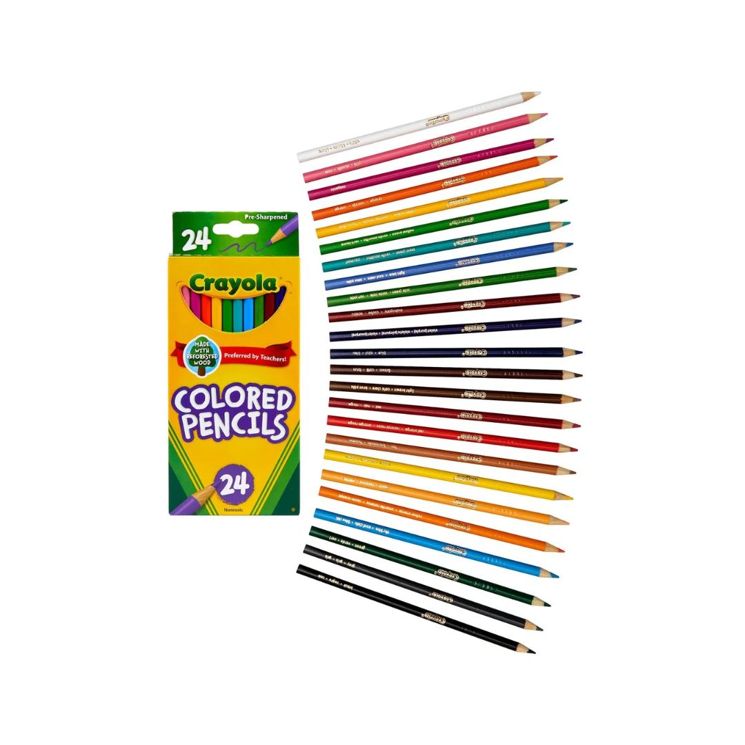 Crayola - Lapices De Madera Largo 24 Colores - Imagen 2