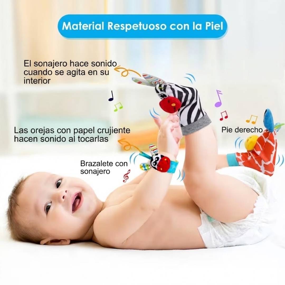 Calcetas Y Brazaletes Cascabel Para Bebe - Imagen 3