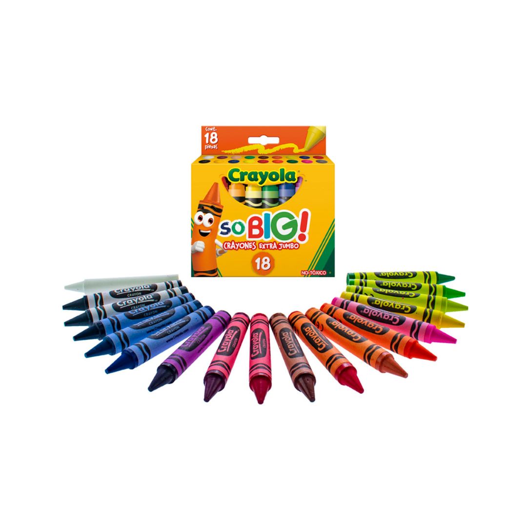 Crayones extra Jumbo 18 colores Crayola - Imagen 2