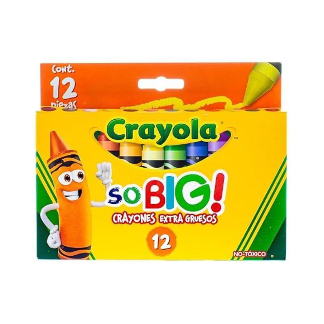 Crayones extra Jumbo 12 colores Crayola