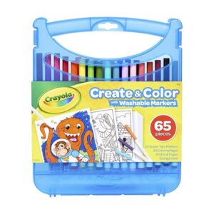 Kit de Arte Marcadores Lavables y Dibujos para Colorear Crayola