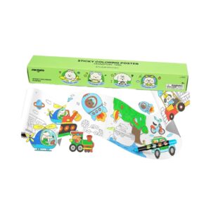 Papel Adhesivo para Colorear -Transportes