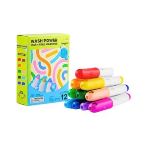 Marcadores Ultra Lavables - 12 Colores
