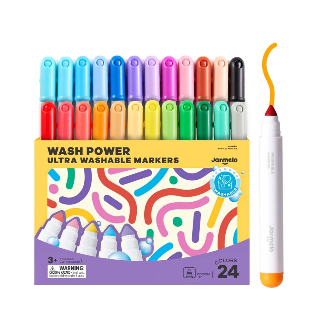 Marcadores Ultra Lavables - 24 Colores - Imagen 3