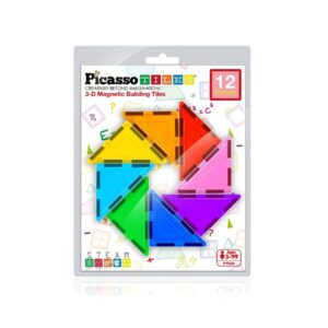 Triángulo rectángulo magneticos pequeños - 12 piezas