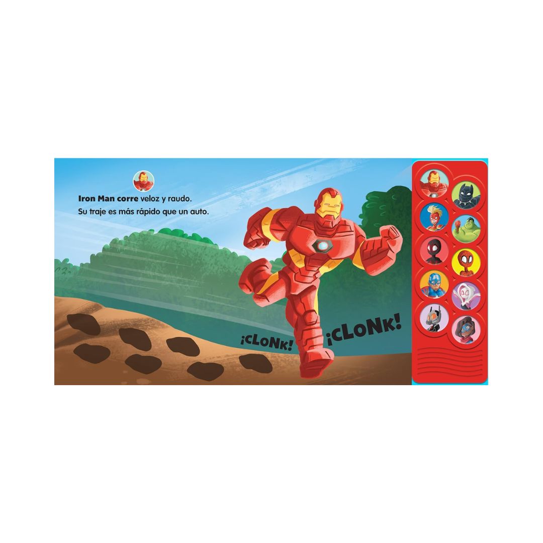 Marvel, En Marcha Superheroes - Libro con sonidos - Imagen 2