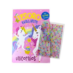 Unicornios Sticker con Gemas - Tesoro Brillante