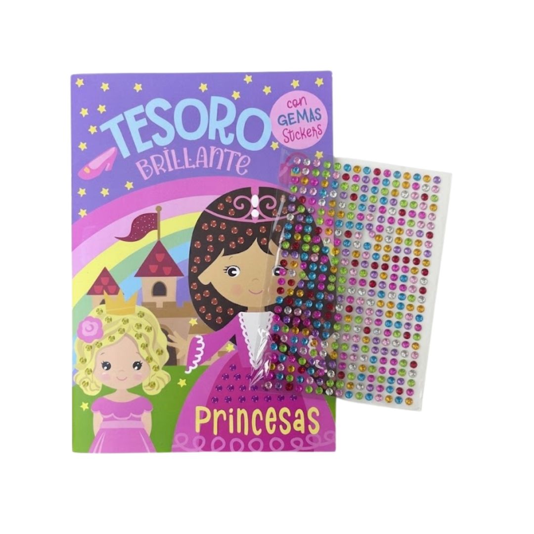 Princesas Sticker con Gemas - Tesoro Brillante